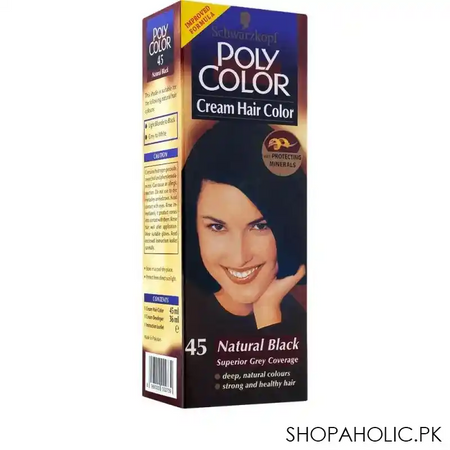 poly color cream hair color, 45 natural black main image