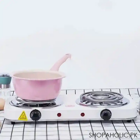 portable electric dual stove for cooking 2000w image2