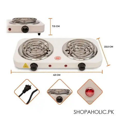 portable electric dual stove for cooking 2000w image7