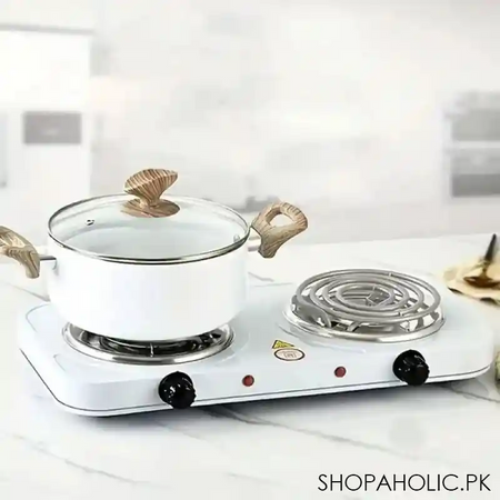 portable electric dual stove for cooking 2000w main image