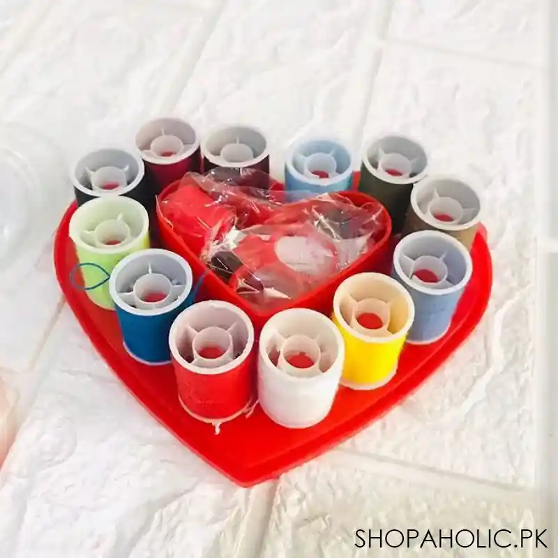 portable heart shape sewing kit image4