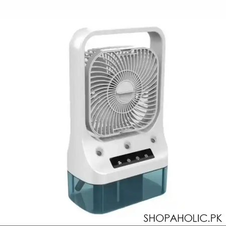 portable humidifying desktop fan with night light image5
