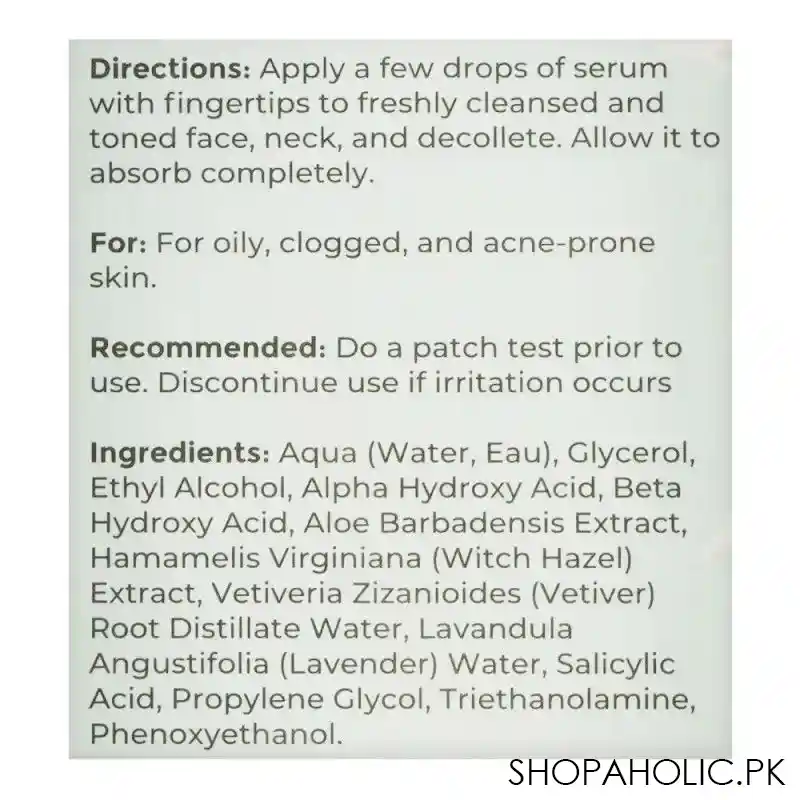 posch care acne clearing serum, 30ml image3