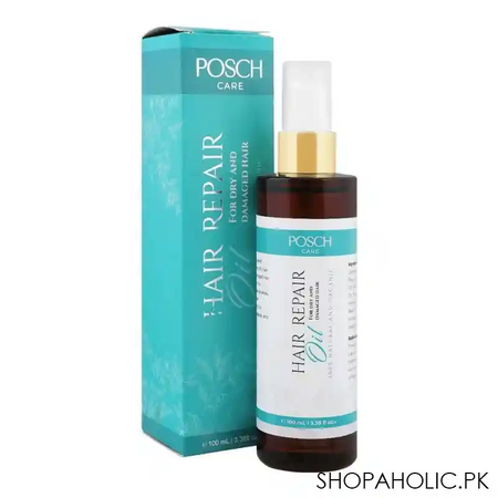 posch care hair repair dry and damaged hair oil, 100ml main image