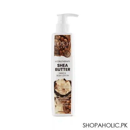 Posch Care Hydratherapy Shea Butter Hand & Body Lotion, For Normal To Very Dry Skin, 230ml - Main Image