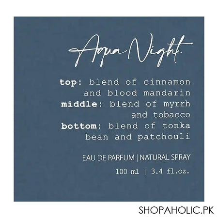 Potion Aqua Night Eau De Parfum, For Women, 100ml - Image 2