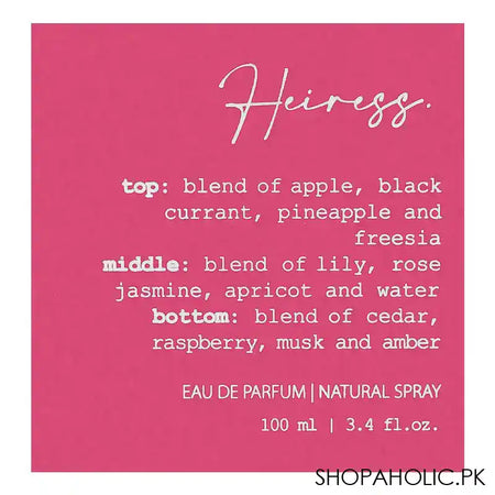 Potion Heiress Eau De Parfum, For Women, 100ml - Image 4