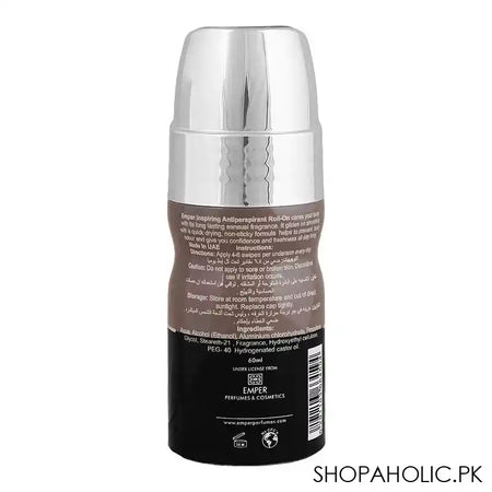 President Pour Homme Emper Roll On, For Men, Anti-Persistent, 60ml - Image 2