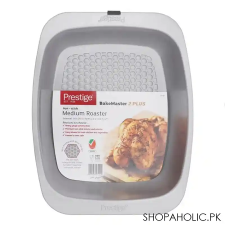 prestige bakemaster mini oven roaster pan, medium, 13.5x10.5x2 inches image3