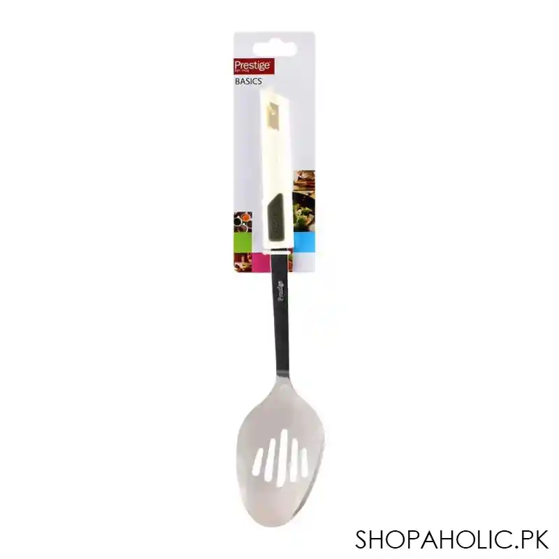 prestige basic stainless steel slotted spoon   54403 main image