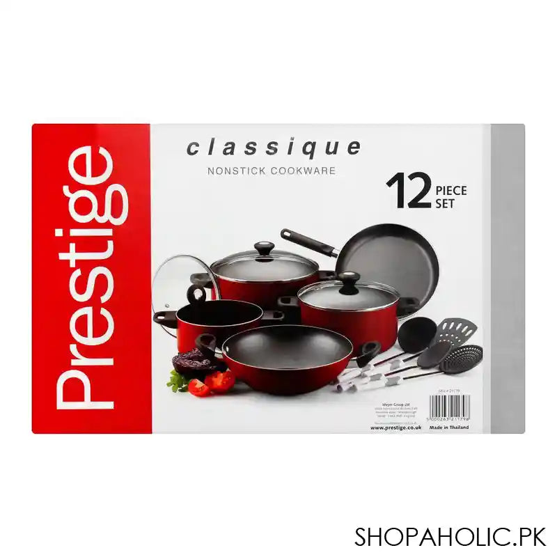 Prestige Classique Non Stick Cooking Set, 12 Pieces, 21179 - Image 2