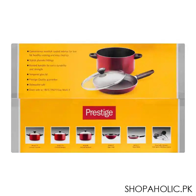 Prestige Classique Non Stick Cooking Set, 12 Pieces, 21179 - Image 4
