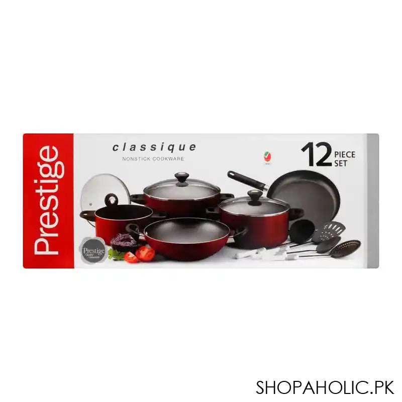 Prestige Classique Non Stick Cooking Set, 12 Pieces, 21179 - Main Image