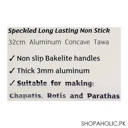 prestige concave aluminium non stick tawa, 32cm, 15876 image3