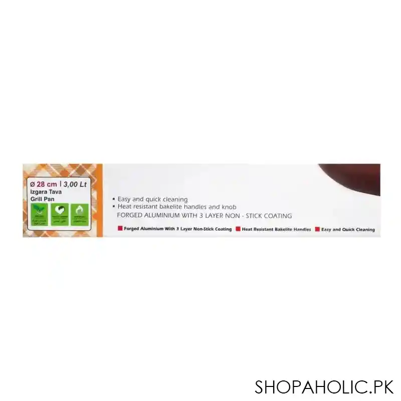 prestige saflon granite grill pan 28cm, brown image4