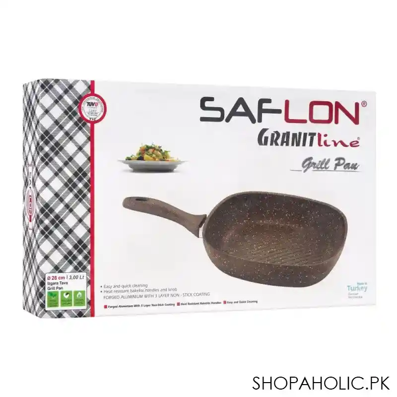 prestige saflon granite grill pan 28cm, grey image2