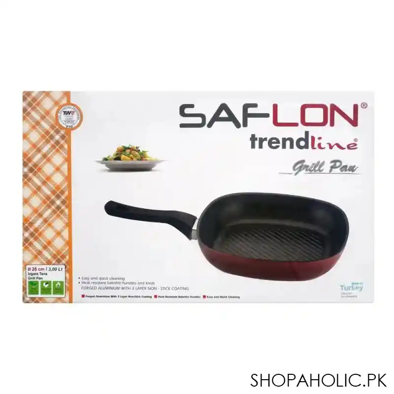 prestige saflon granite grill pan 28cm, grey image3