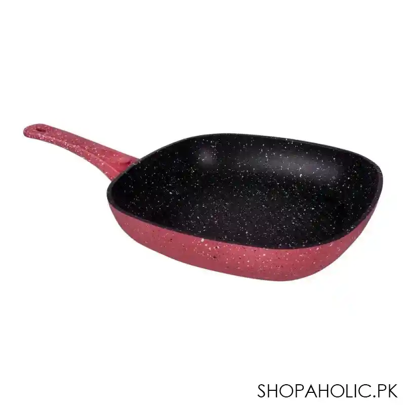 prestige saflon granite grill pan 28cm, pink main image