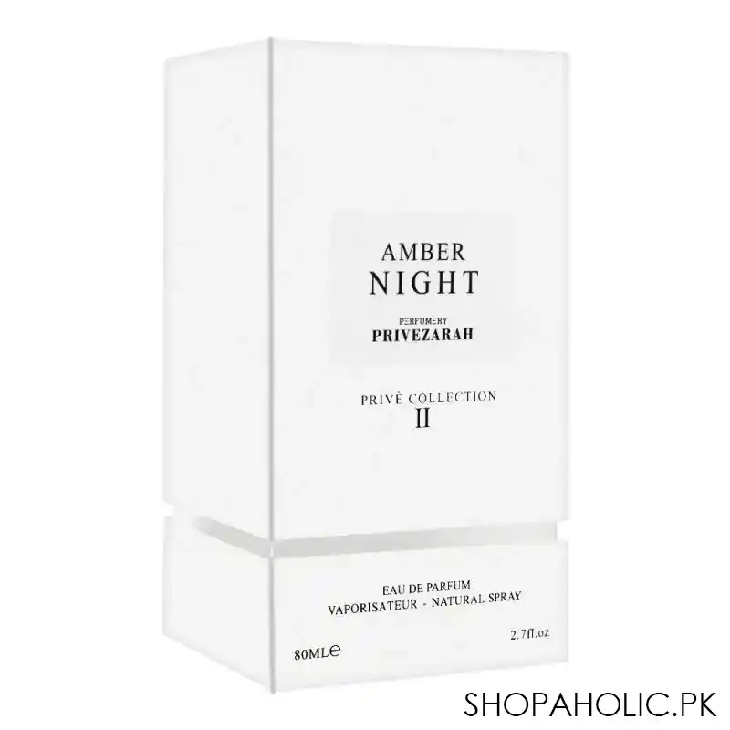privezarah amber night prive collection ii eau de parfum, 80ml main image