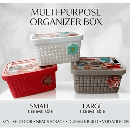 Imperial Premium Rectangular Organizer Basket – Durable Plastic Storage Bin main image