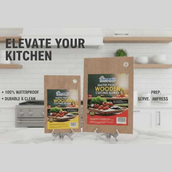 Imperial Household Waterproof Wooden Cutting Board – The Only Waterproof Wooden Board in Pakistan. main image