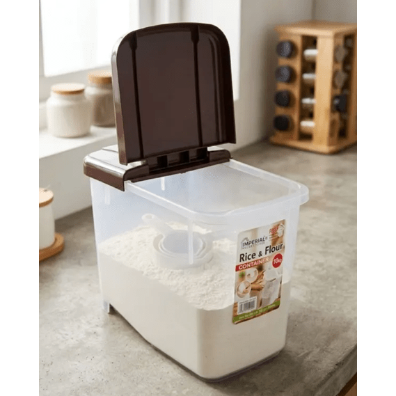 Imperial Rice & Flour Airtight Storage Container with Wheels and Measuring Scoop – Available in 7kg & 10kg main image