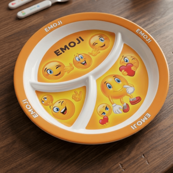 Premium Character-Themed 3-Section Divided Kids’ Plate – Single Unit main image