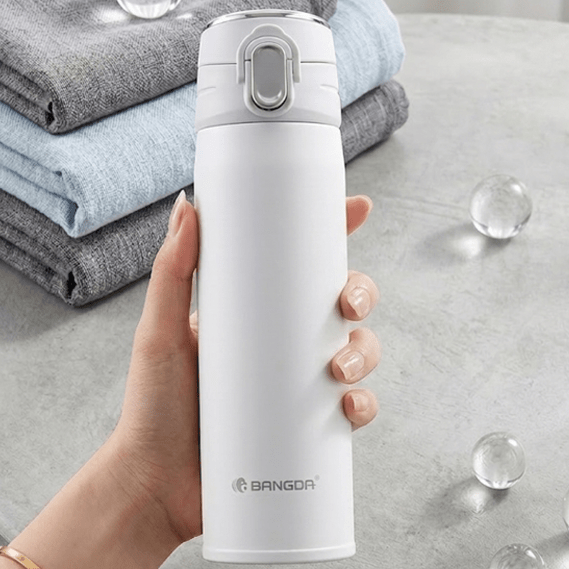 BANGDA Lightweight Stainless Steel Vacuum Insulated Travel Bottle – Leak-Proof Flip Top, 500ml main image