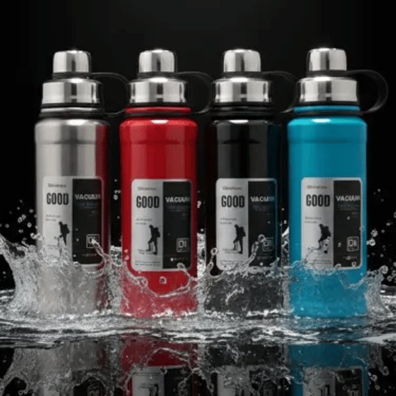 “GOOD” Vacuum Insulated Stainless Steel Water Bottle – Leak-Proof Outdoor Flask main image