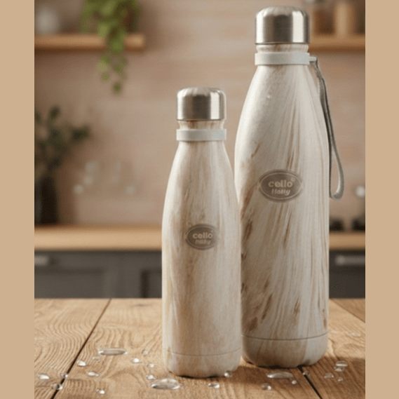 Cello Holly Premium Wood-Finish Insulated Flask main image