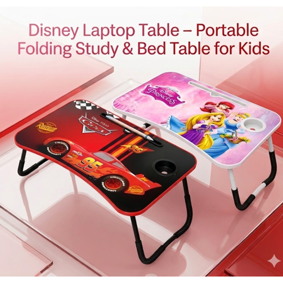 Disney Princess Laptop Table – Portable Folding Study & Bed Table for Kids main image