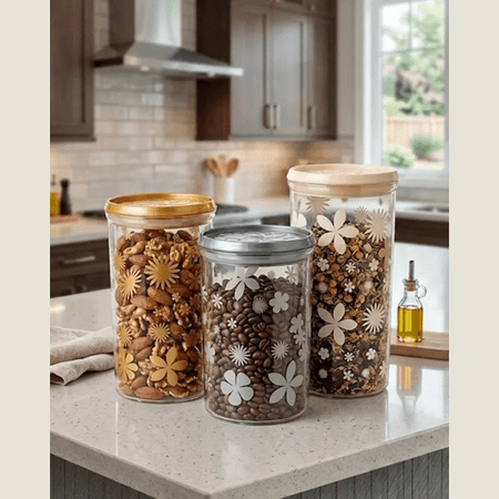 Elegant Storage Jar With Airtight Lid – Available in Multiple Sizes main image