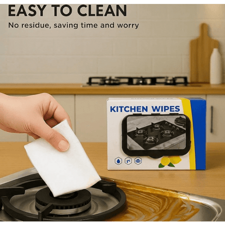 Heavy-Duty Kitchen Cleaning Wipes – Multi-Surface Degreaser & Anti-Bacterial Sanitizing Wipes (80 Count) main image