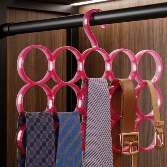 Imperial 15 Hole Scarf Hanger – Space-Saving Closet Organizer main image