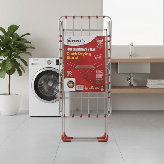 Imperial Full Stainless Steel Cloth Drying Stand main image