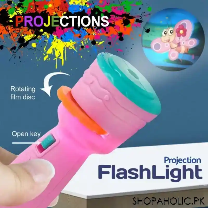Torch Flashlight Projection Buy Projection Flashlight Torch Toy for Kids in Pakistan – Shopaholic.pk