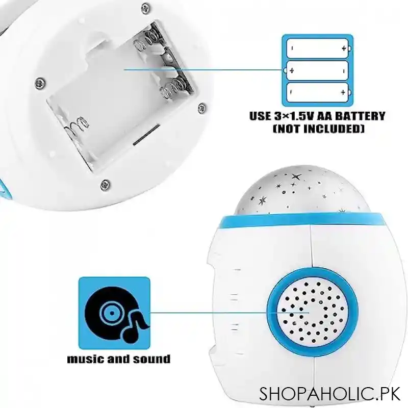 projector alarm clock, music and starry image4