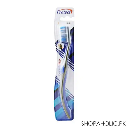 protect contour flex tongue cleaner toothbrush, soft main image