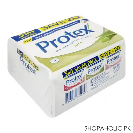 protex aloe antibacterial soap, saver pack, 3x135g image3