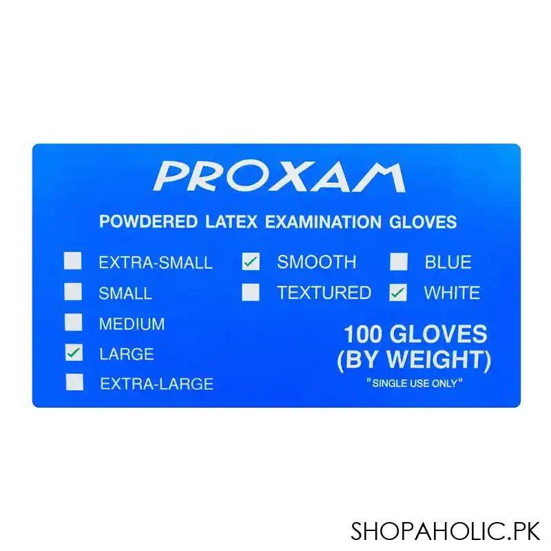 Proxam Latex Examination Gloves, Large - Image 5
