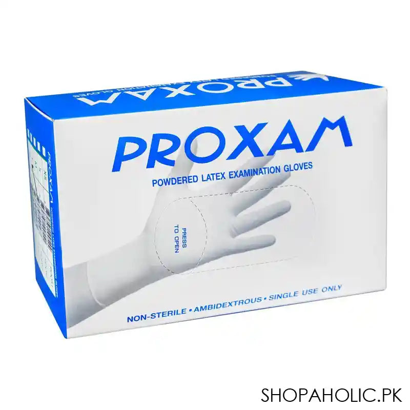 Proxam Latex Examination Gloves, Large - Main Image