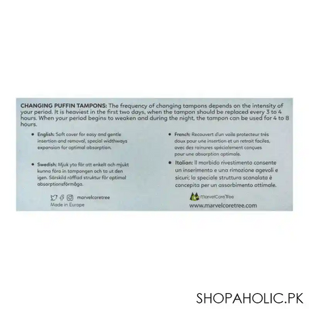 puffin super plus tampoons, 32 pack image2