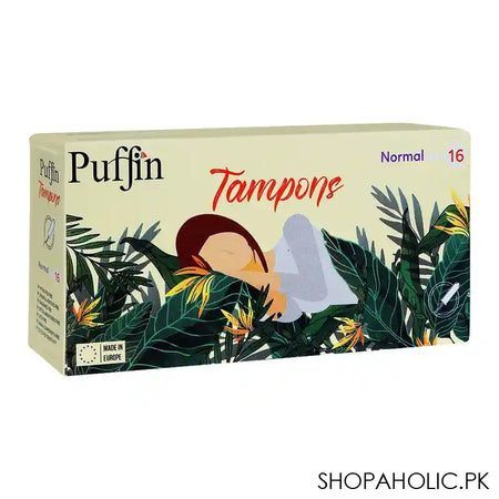 Puffin Tampons Normal, 16-Pack - Main Image