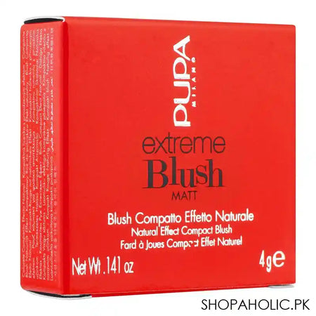 Pupa Milano Extreme Blush Glow Highlighting Effect Compact Blush, 200, Raspberry Pink - Image 4