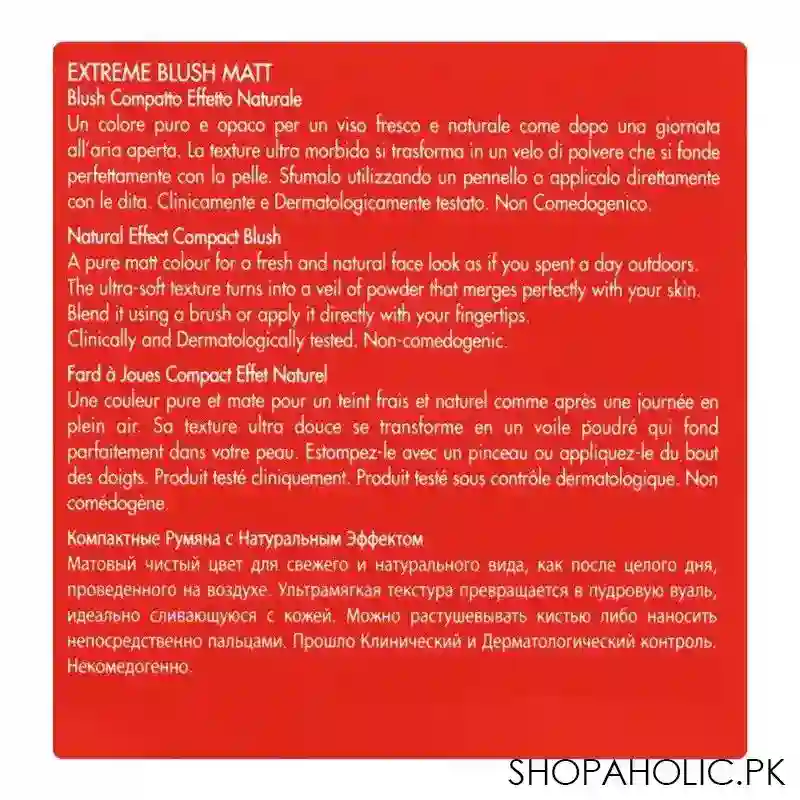 pupa milano extreme blush matt natural effect compact blush, 006, vivid apricot image3