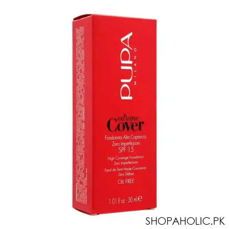 pupa milano extreme cover high coverage foundation, oil free, 002 image3