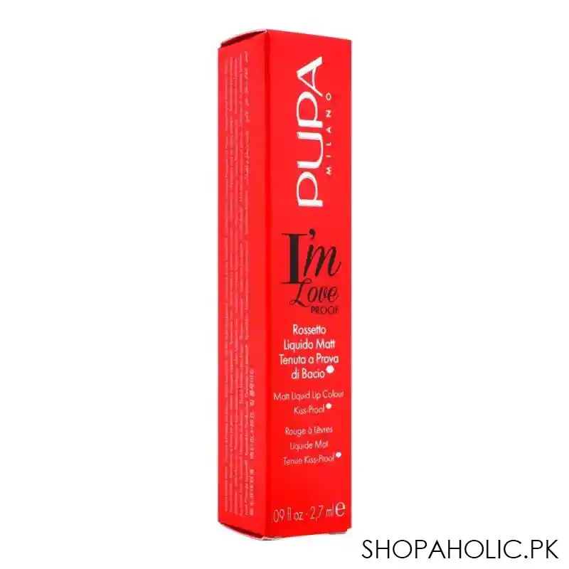 pupa milano i'm love proof matt liquid lip colour, 001 light rose image2