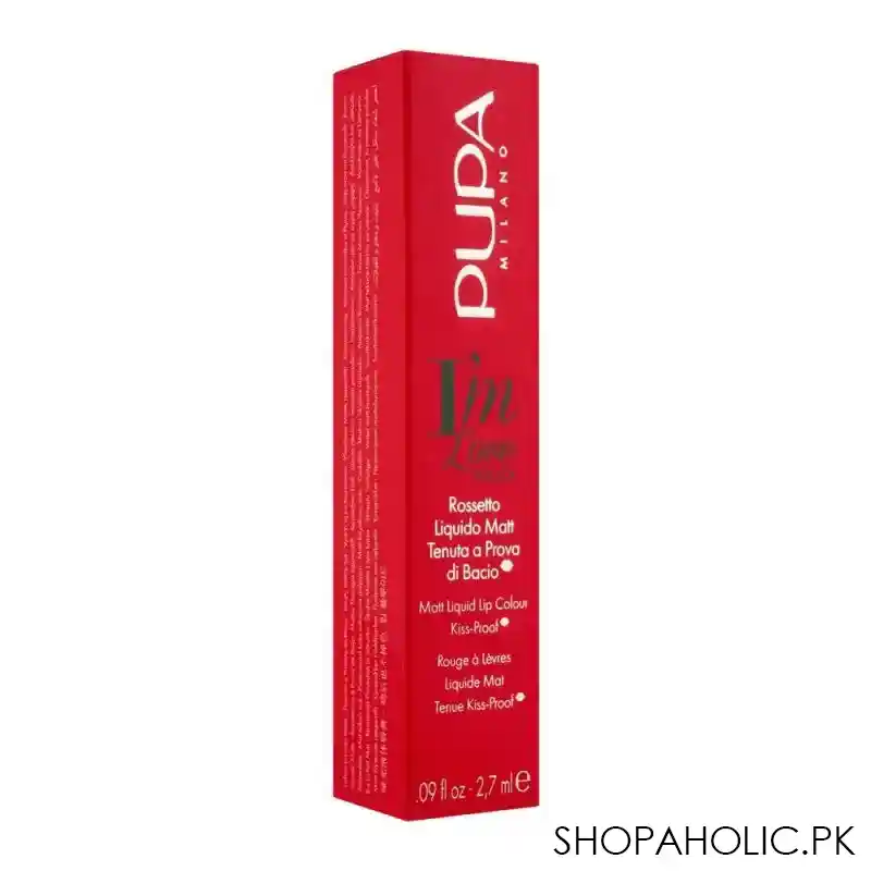 pupa milano i'm love proof matt liquid lip colour, 008 flamingo fuchsia image2