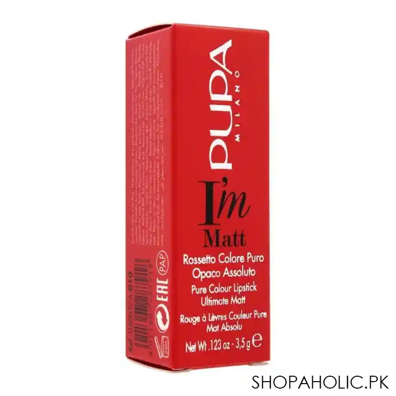 pupa milano i'm matt pure colour lipstick, 071 image3