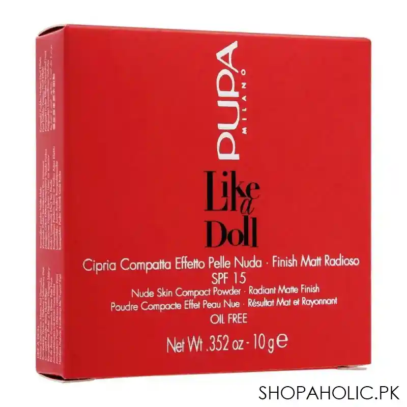 pupa milano like a doll nude skin compact powder, radiant matt finish, oil free, 004 image4